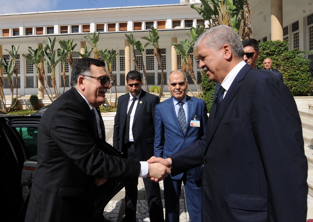 Faïz Sarraj avec Abdelmalek Sellal. New Press